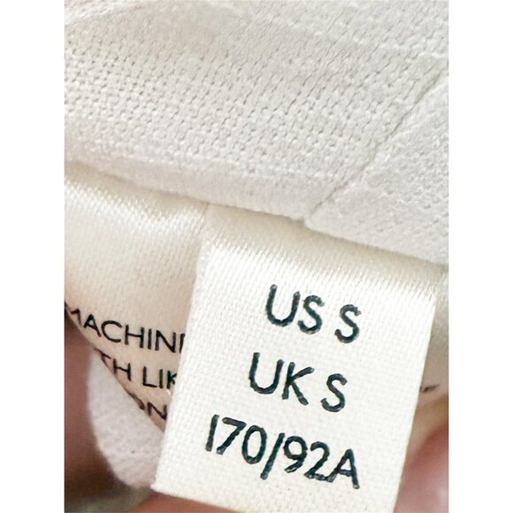 FREE PEOPLE 'Carmen' Long Puff Sleeve One Shoulder White Crop Top size Small - Picture 8 of 12